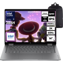 Hp Omnibook x Flip 14-KB0000NT Ultra 9-386H 40-Gbddr5 2 Tbssd Intel Graphics 14" Qhd 2in1 Windows 11 Home + Hmf Sırt Çantası D62BGEAHMF8