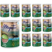 Nacario Mystic Yetişkin Kedi Balıklı Pate 400 gr x 12 Adet
