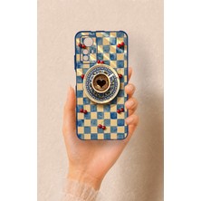 Vip Case Redmi Note 12S Uyumlu Kalpli Kahve Desenli Silikon Kılıf