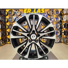 Bk Jant 4 Adet BKY-0057 7*17 4*100 ET40 60,1 Black Machıned Jant (Takım)
