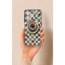 Vip Case Realme C53 Uyumlu Kalpli Kahve Desenli Silikon Kılıf