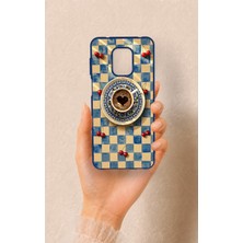 Vip Case Redmi Note 9 Pro 9s Uyumlu Kalpli Kahve Desenli Silikon Kılıf