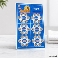 Abnturk 24 Adet Sağlam Kullanışlı 8mm Metal Dikmeli Çıtçıt Düğme