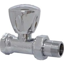 E.c.a. 1/2 Düz Radyatör Valfi, Krom Kaplamalı, Rv3 - 602120750