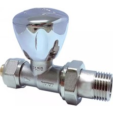 E.c.a. 1/2 Pex Düz Radyatör Valfi, Krom Kaplamalı, Rv3 - 602120752
