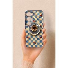 Vip Case Vivo V40 Lite 5g Uyumlu Kalpli Kahve Desenli Silikon Kılıf