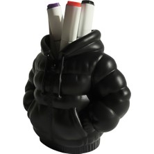 Toynetic Puffer Jacket Şişme Ceket Beyaz Renk Masaüstü Kalemlik & Organizer Düzenleyici