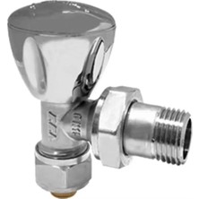 E.c.a. 1/2 Pex Köşe Radyatör Valfi, Krom Kaplamalı, Rv3 - 602120751