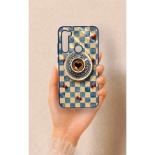 Vip Case Redmi Note 8 Uyumlu Kalpli Kahve Desenli Silikon Kılıf