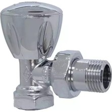 E.c.a. 1/2 Köşe Radyatör Valfi, Krom Kaplamalı, Rv3 - 602120749