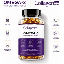 Collagen Forte Platinum Omega 3 Premium Fish Oil Balık Yağı 1000MG 90 Kapsül