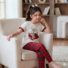 Kapi Kids Kız Çocuk Pijama Takımı Krem - 10-11 Yaş