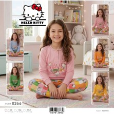 Kapi Kids Hello Kitty Lisanslı Kız Çocuk Pijama Takımı - Interlok Pamuklu 8366 4-5 Yaş