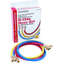 Techsun Gaz Şarj Hortumu 90CM 3lü Takım R22-134-404