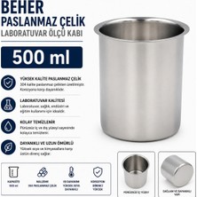 Labolist Beher Paslanmaz Çelik 500 ml - Laboratuvar Ölçü Kabı