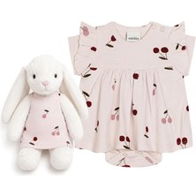 Cherry Blossom Dream Elbiseli Beyaz Tavşan Set