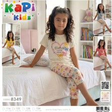 Kapi Kids Fiyonk Desenli Kız Çocuk Pijama Takımı 11-12 Yaş