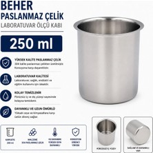 Labolist Beher Paslanmaz Çelik 250 ml - Laboratuvar Ölçü Kabı