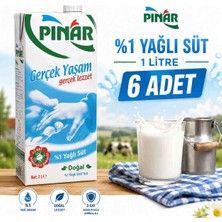 İçim Pınar %1 Yağlı Süt 1lt x 6 Adet