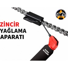 Akgüneş Motogaraj Motosiklet Zincir Yağlama Aparatı – Evrensel Uyumlu, Tüm Zincirlere Uygun Zincir Yağlama Aleti Siyah Abs