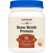 Nutricost Chicken Bone Broth Protein Powder 430 Gr. (Chicken Soup) 20 Servings
