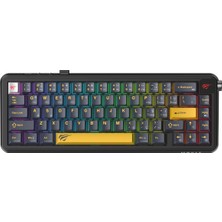 Havit KB932L Pro-Tur Rgb Mekanik Oyuncu Klavyesi, Üç Modlu Bağlantı, Bt5.3, 2.4ghz, Kablolu, Akıllı Ekran