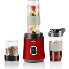 St. Morritz AR1101-N Shake'n Take Joy 600W Kişisel Smoothie Blender + Kahve Öğütücü – Nar
