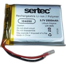 Zamerya Sertec 104050 3.7V 2500MAH Li-Polymer Pil (DEVRELI/1.5A)