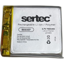 Zamerya Sertec 503337 3.7V 750 Mah Li-Polymer Pil (DEVRELI/1.5A)