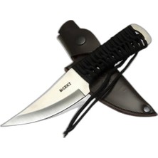 Zamerya Crkt Scrub Fixed 2712 Wy Kamp / Outdoor Bıçak 22,5cm - Ipli Sap, Deri Kılıflı