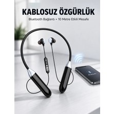 Astraltech Mikrofonlu Boyun Bantlı Bluetooth Kulaklık Kablosuz Bağlantılı Ses ve Müzik Kontrollü Kulak Içi Kulaklık