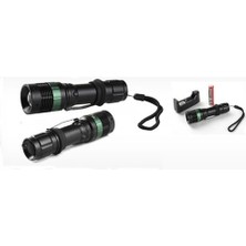 Zamerya Power Style 500 Lumen 600 Metre Işık Uzantılı Zoomlu Şarjlı El Feneri 6109