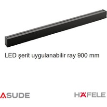 Hafele LINERO TopLine Alüminyum ray,900mm,siyah