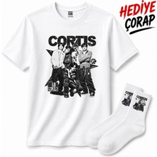 BarsDepo Cortıs Baskılı Tişört, Premıum Kalite Unisex Çocuk / Yetişkin ( Çorap Hedıyelı)