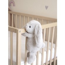 NW NessiWorld Uyku Arkadaşım Oturabilen Tavşan 30 cm 730 Gri