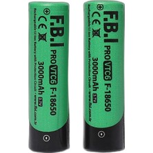 Zamerya Vtc6 18650 3.7V 3000MAH 30A Li-Ion Şarjlı Pil + Pil Taşıma Kutusu 2'li Set