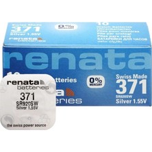 Zamerya Renata 371 SR920SW 1.55V Alkalin Saat Pili 10 Adet