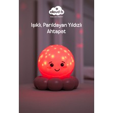 Cloud-B Ahtapot Parıldayan Yıldızlı Gece Lambası 11 cm (Pembe)