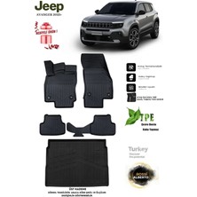Alberto Rossi Jeep Avanger Elektrikli Üst 2025 Araca Özel 3D Paspas ve 3D Bagaj Havuzu