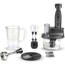 St. Morritz Gourmet Pro Cam Hazneli Blender Seti Metalik Gri