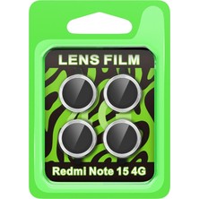 Zamerya Redmi Note 15 4g Raze Metal Kamera Lens - Gümüş
