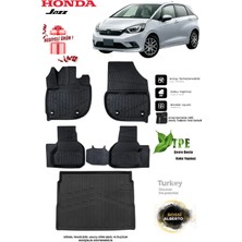 Alberto Rossi Honda Jazz 2022 Araca Özel 3D Paspas ve 3D Bagaj Havuzu