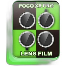 Zamerya Poco X6 Pro Raze Metal Kamera Lens - Gümüş