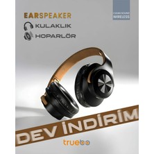 Truebo Earspeaker Hoparlöre Dönüşebilen Kulak Üstü Bluetooth  Kulaklık