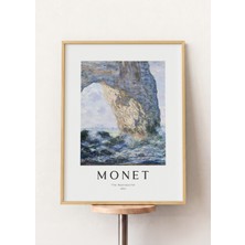 Pena Tablo Claude Monet - The Manneporte Ahşap Çerçeveli Tablo