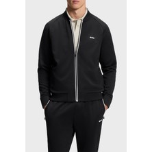 Boss Relaxed Fit Logolu Kolej Yaka Fermuarlı Sweat Erkek Sweat 50566825 001