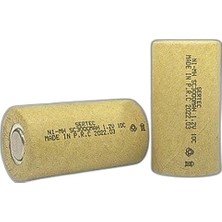 Zamerya Sertec 1.2V Ni-Mh Sc 3000 Mah. Kağıtlı Şarjlı Pil 10C (Başsız/flat Head)