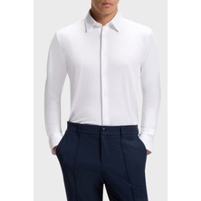 Boss Logolu Slim Fit Uzun Kollu Gömlek Erkek Gömlek 50567146 100