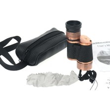 Zamerya 6X24  Baıgısh, Askeri Tarzi Pirinç ve Deri Kaplamalı, Deri Çantalı Monocular Dürbün Princ
