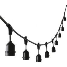 Helios LED Aydınlatma Zinciri | 20 E27 Duy | 10 Metre | IP65 | Eklenebilir Hs 1234